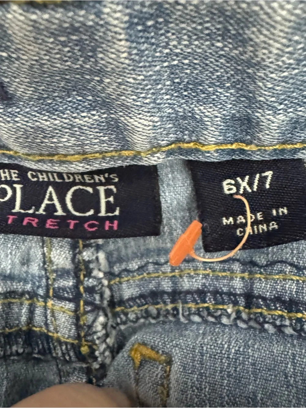 The Children's Place Girls Patchwork Boho Shabby Chic Jeans 6X/7